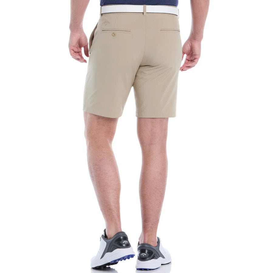 CALLAWAY Men's Golf Shorts Size 36 Tan Chinchilla 9" Inseam Flat Front NWT