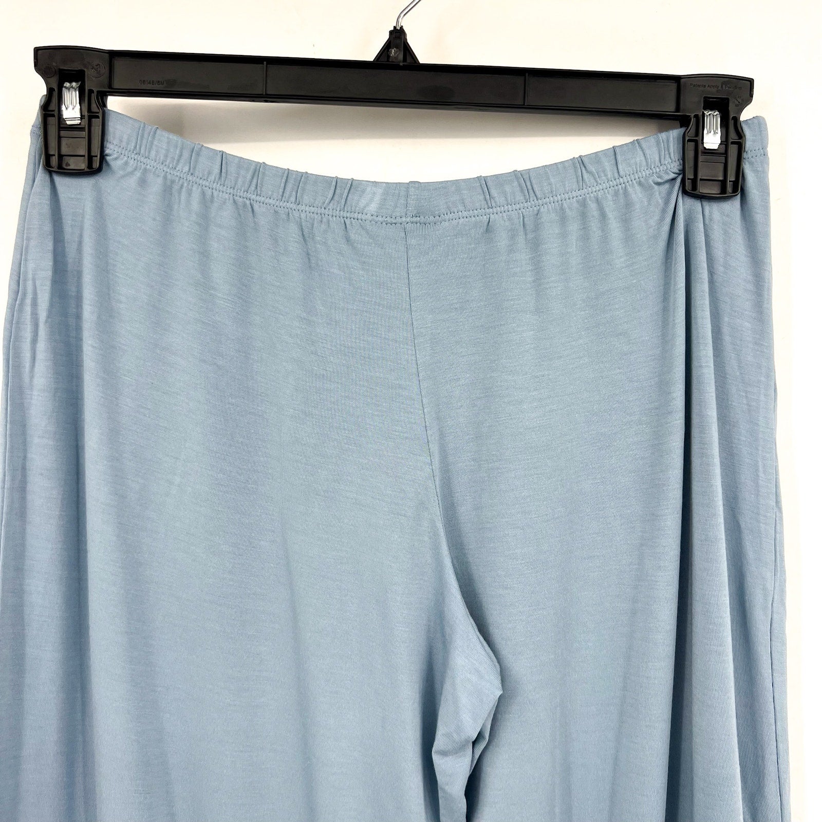 EBERJEY Gisele PJ Set Medium Light Blue Short Sleeve & Cropped Pant NWT