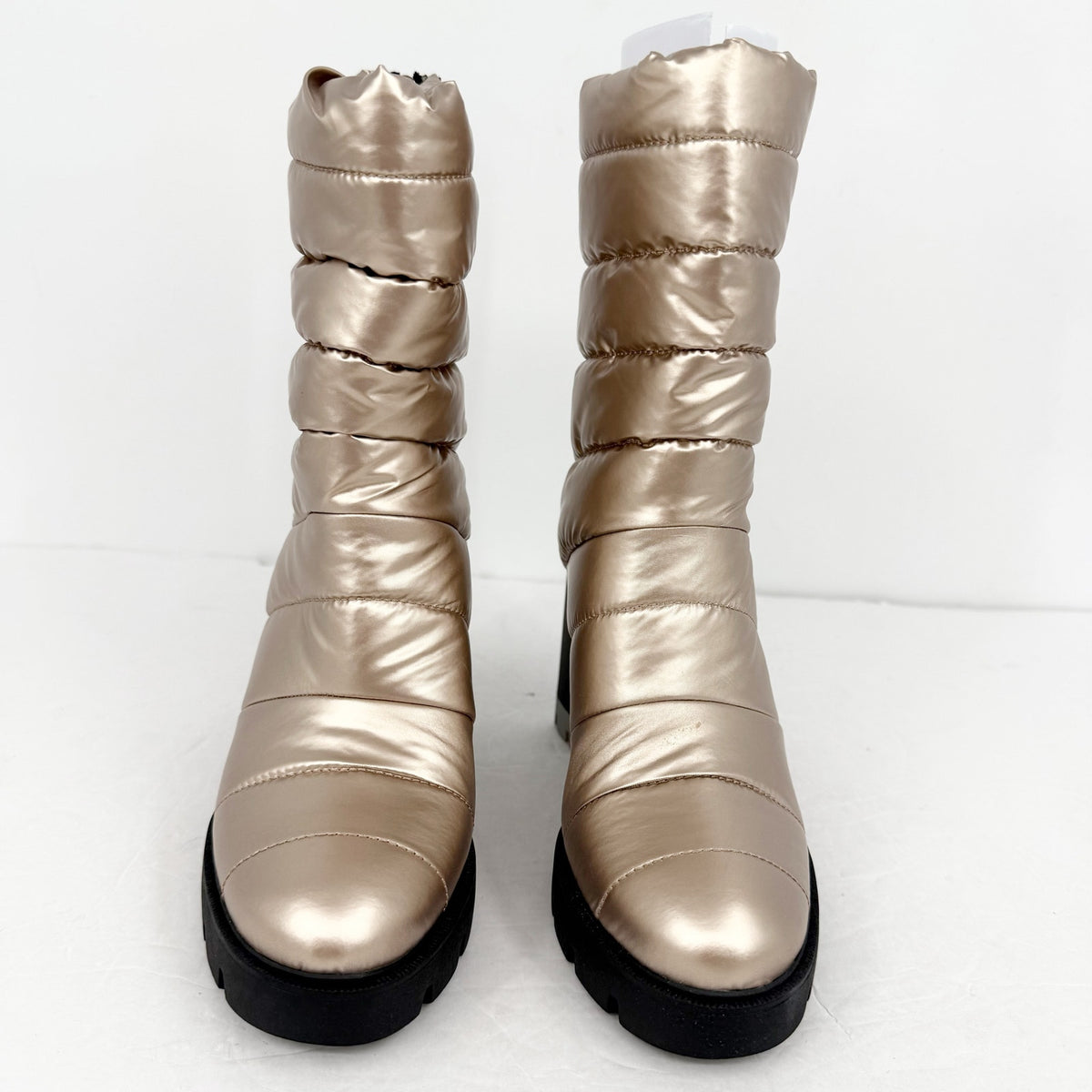Naturalizer Think Robyn Womens Crosswalk Boots Size 6 Cashmere Gold Puff NIB