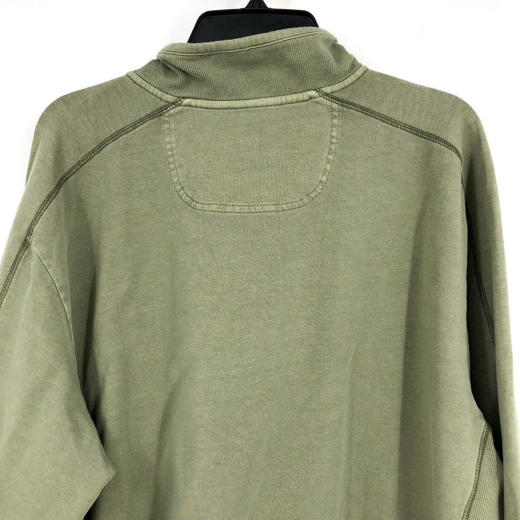 TOMMY BAHAMA Men's Ben And Terry Half Zip Sweatshirt XXL Green Tea Leaf NWT
