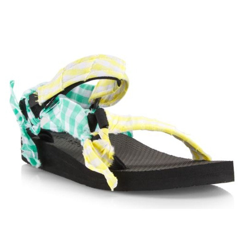 Arizona Love Womens Vichy Sandals EU 41 US 11 Blue Yellow NWOB