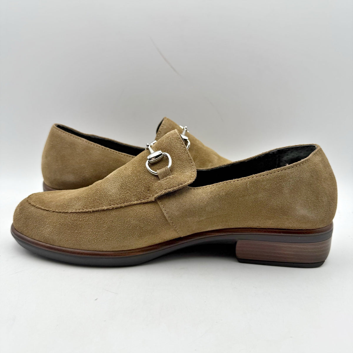 Naot Womens Bentu Loafers EU 39 US 8 Brown Suede Orthotic Friendly NIB