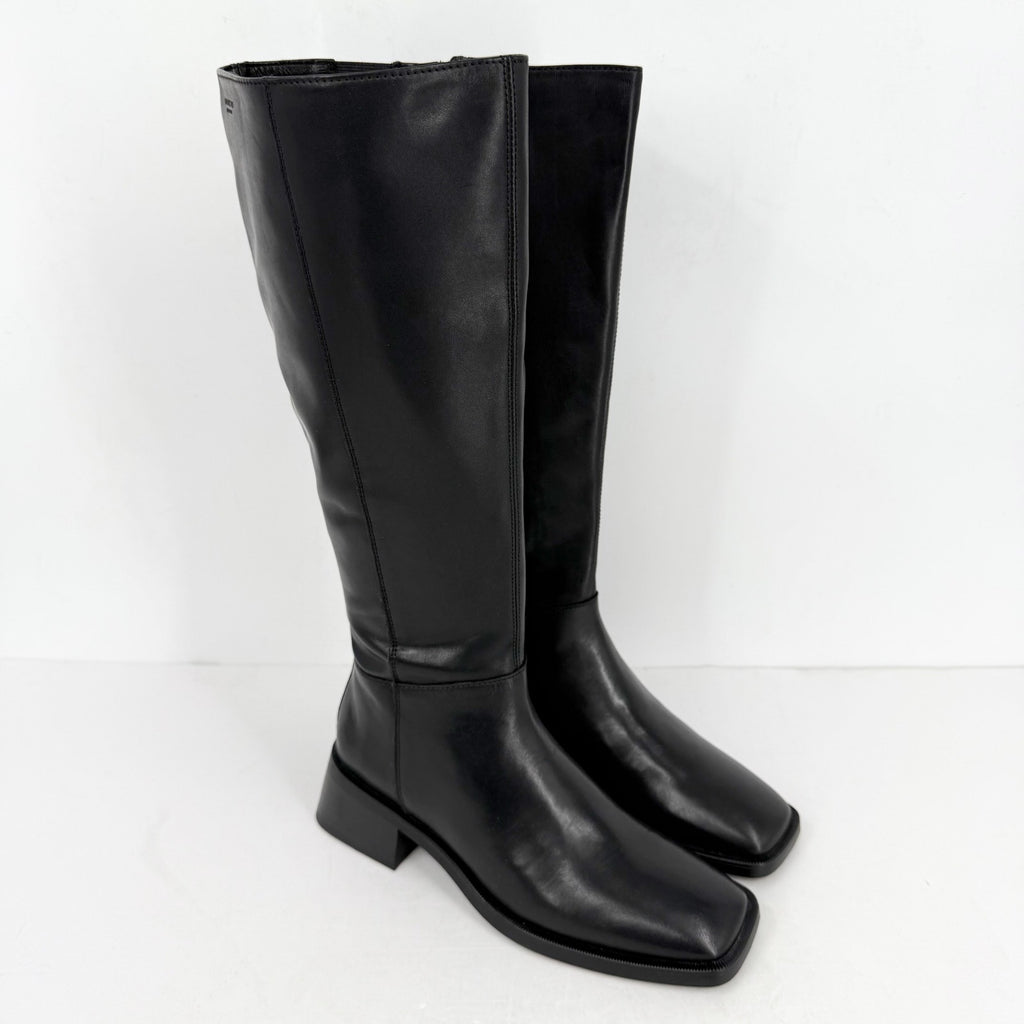 Vagabond Shoemakers Womens Blanca Tall Boots EU 38 US 8 Black Leather NWOB