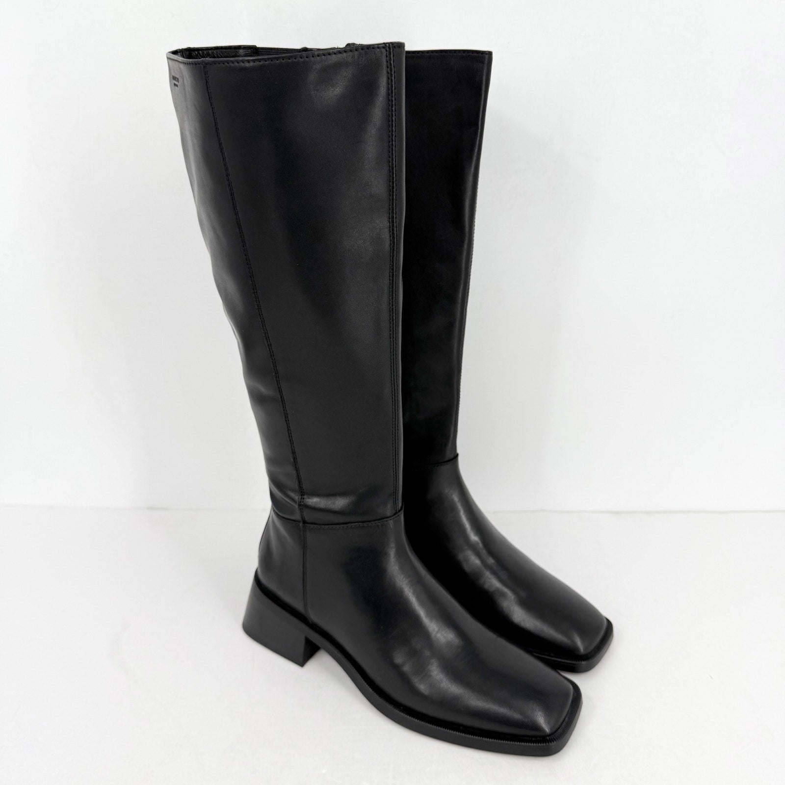 Vagabond Shoemakers Womens Blanca Tall Boots EU 38 US 8 Black Leather NWOB