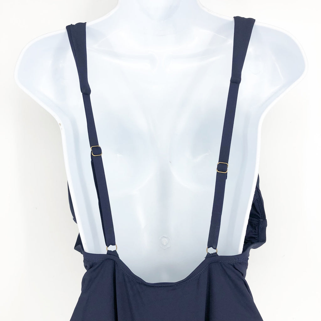 ANDIE SWIM Sardinia One Piece Swimsuit 3XL Blue Plunge V-Neck Open Back NWT
