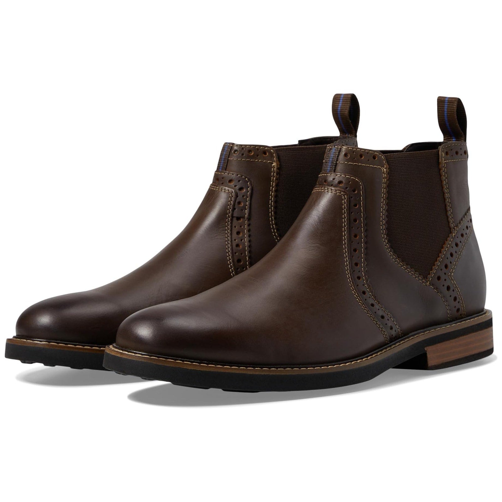 Nunn Bush KORE Womens Otis Chelsea Boot Size 11 M Brown Leather Plain Toe NIB