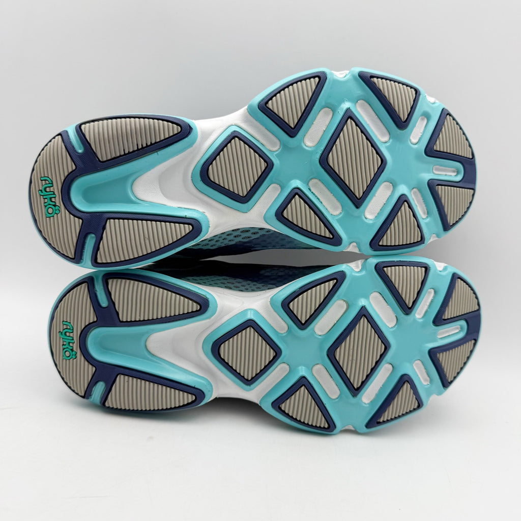 Ryka Womens Devotion Plus 2 Walking Sneakers US 5 M EU 35 Navy Teal Athletic NIB