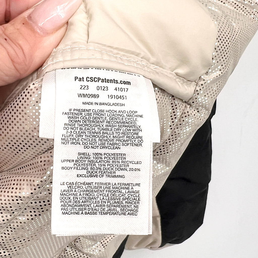 COLUMBIA Men's Autumn Park Down Jacket Small Cream Black NWT