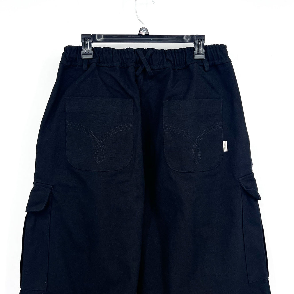 ADIDEM ASTERISKS Men's Balloon Cargo Pants Large-XXL Black Relaxed Fit NWOT