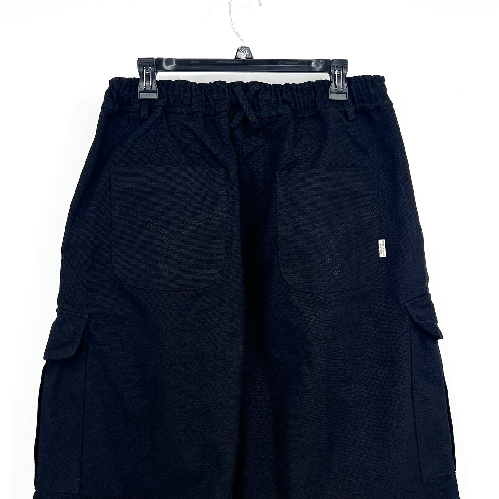 ADIDEM ASTERISKS Men's Balloon Cargo Pants Large-XXL Black Relaxed Fit NWOT