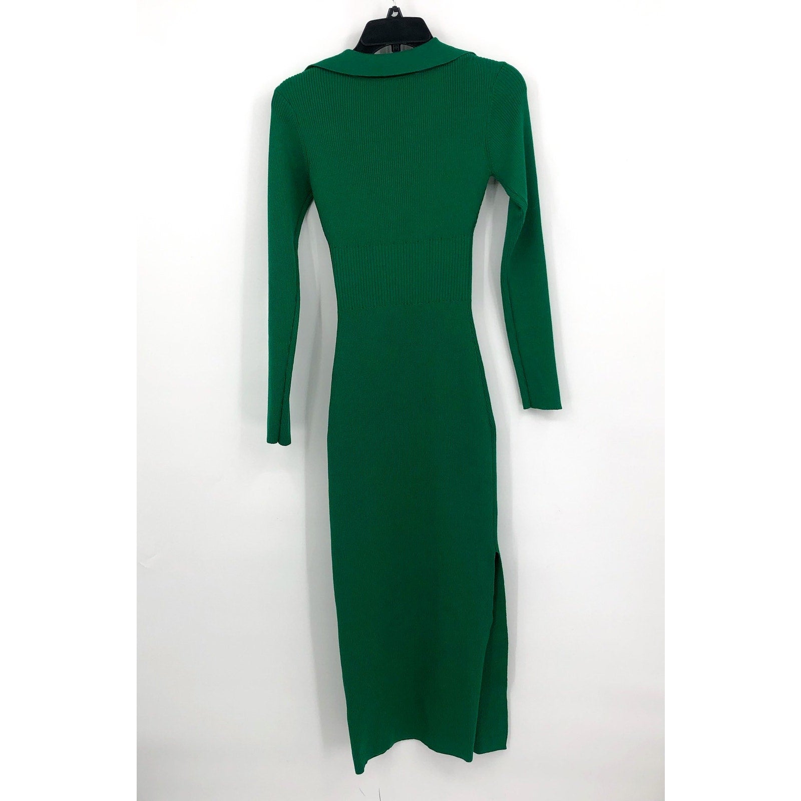 BARDOT Women's Collared Knit Dress Small US 4 Bright Green Long Sleeve NWT