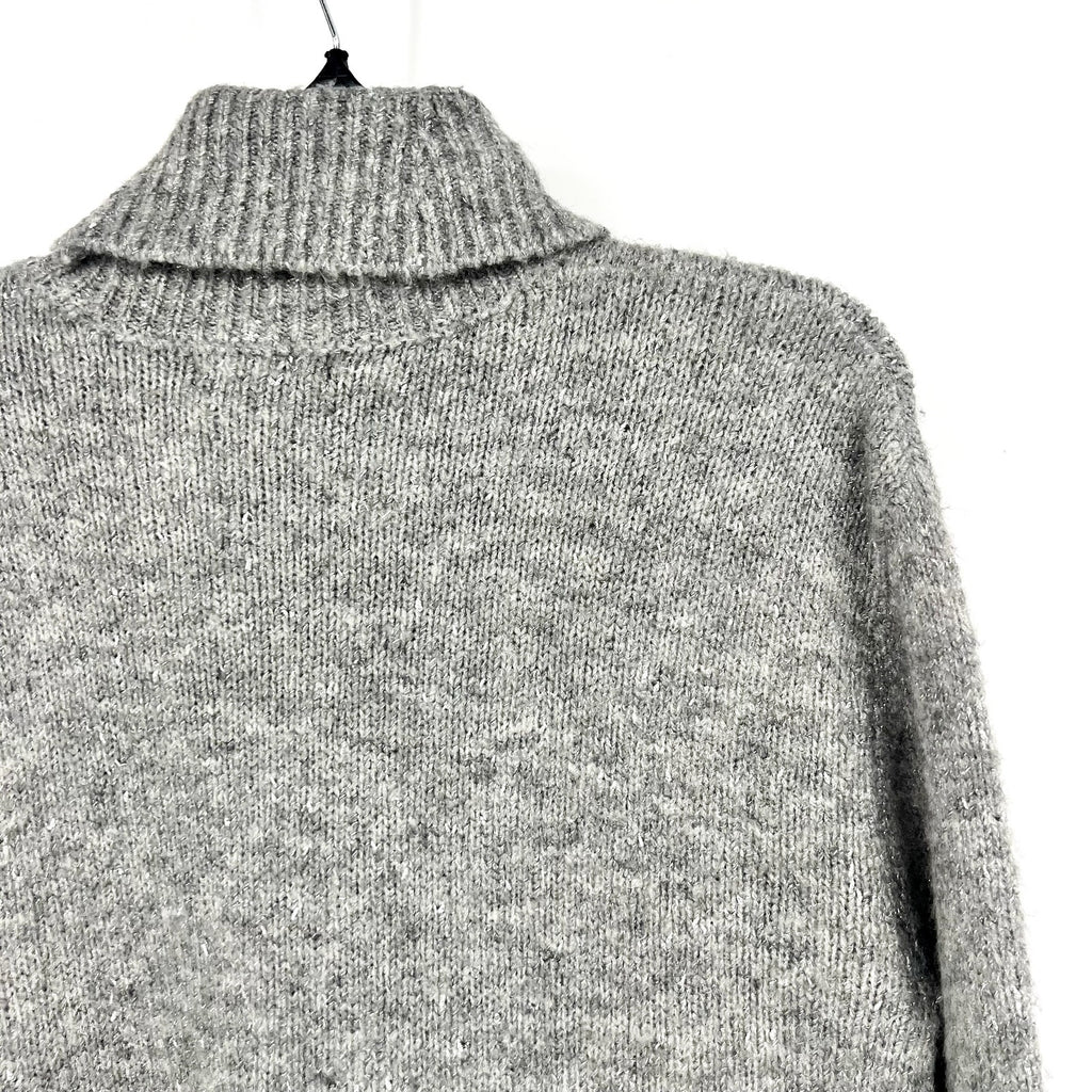 STEVE MADDEN Women's Abbie Sweater Dress Medium Heather Grey Turtleneck NWT