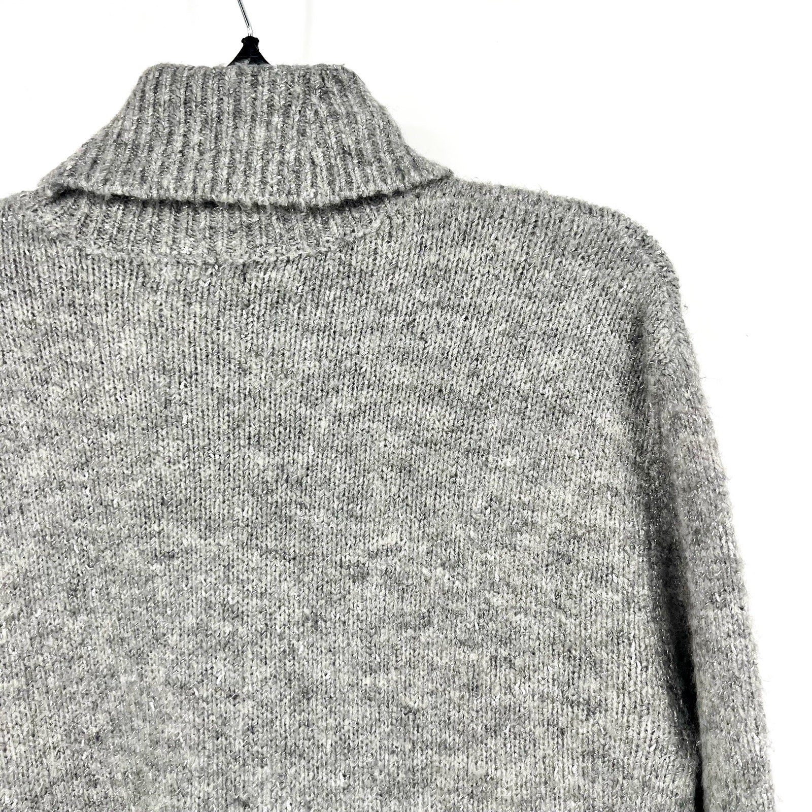 STEVE MADDEN Women's Abbie Sweater Dress Medium Heather Grey Turtleneck NWT