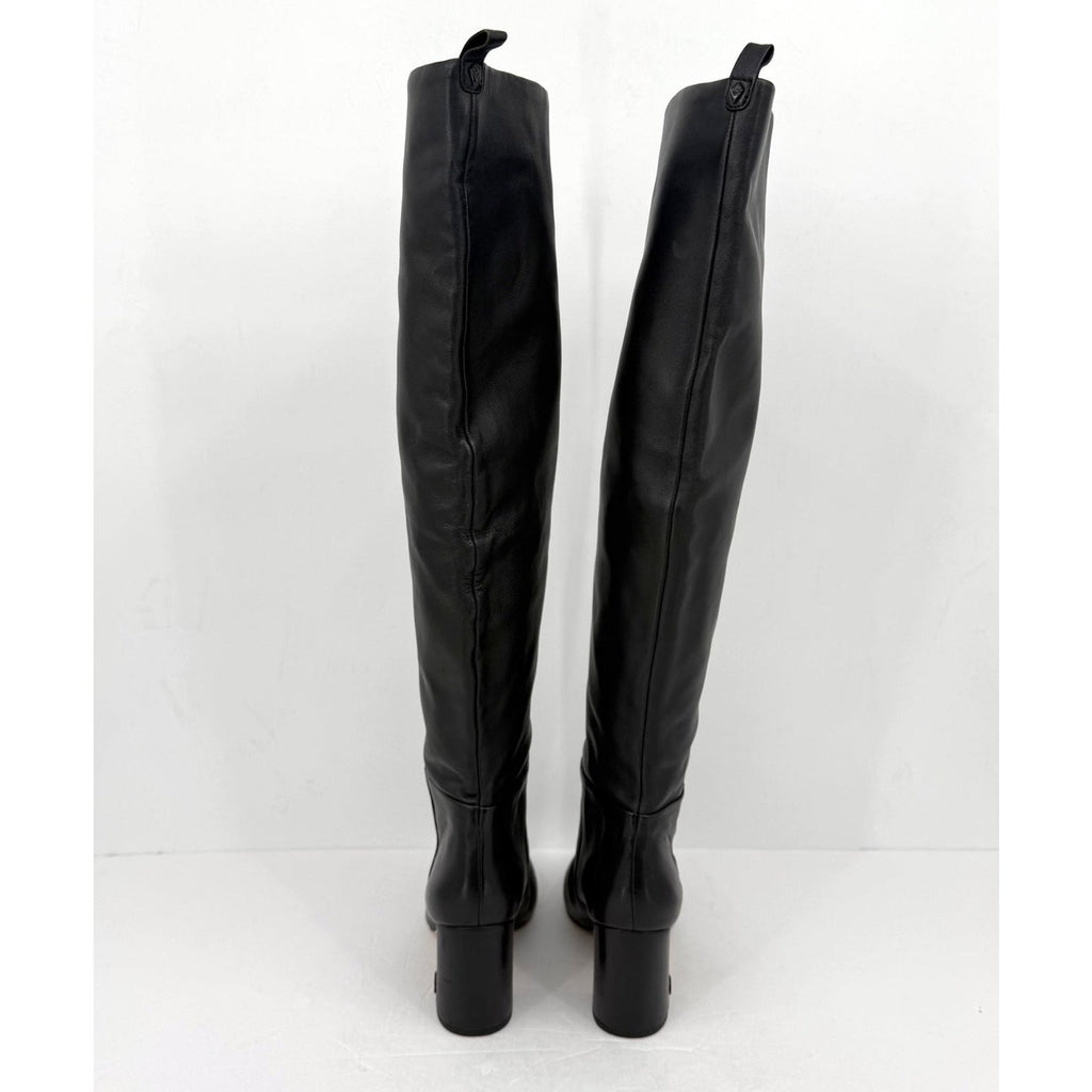 Sam Edelman Womens Hutton Over the Knee Boots Size 7.5 Black Leather NWOB