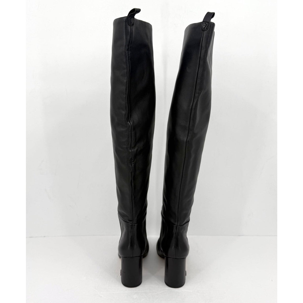 Sam Edelman Womens Hutton Over the Knee Boots Size 7.5 Black Leather NWOB