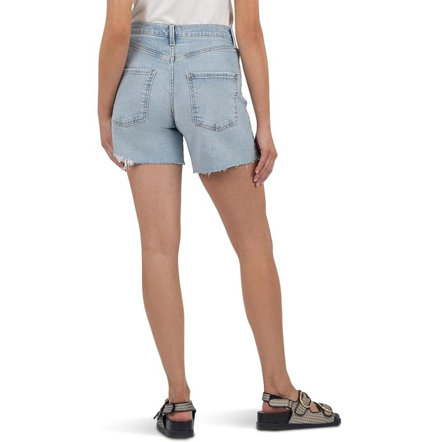 KUT FROM THE KLOTH Hailey Cutoff Denim Shorts Size 18 Openness High Waist NWT