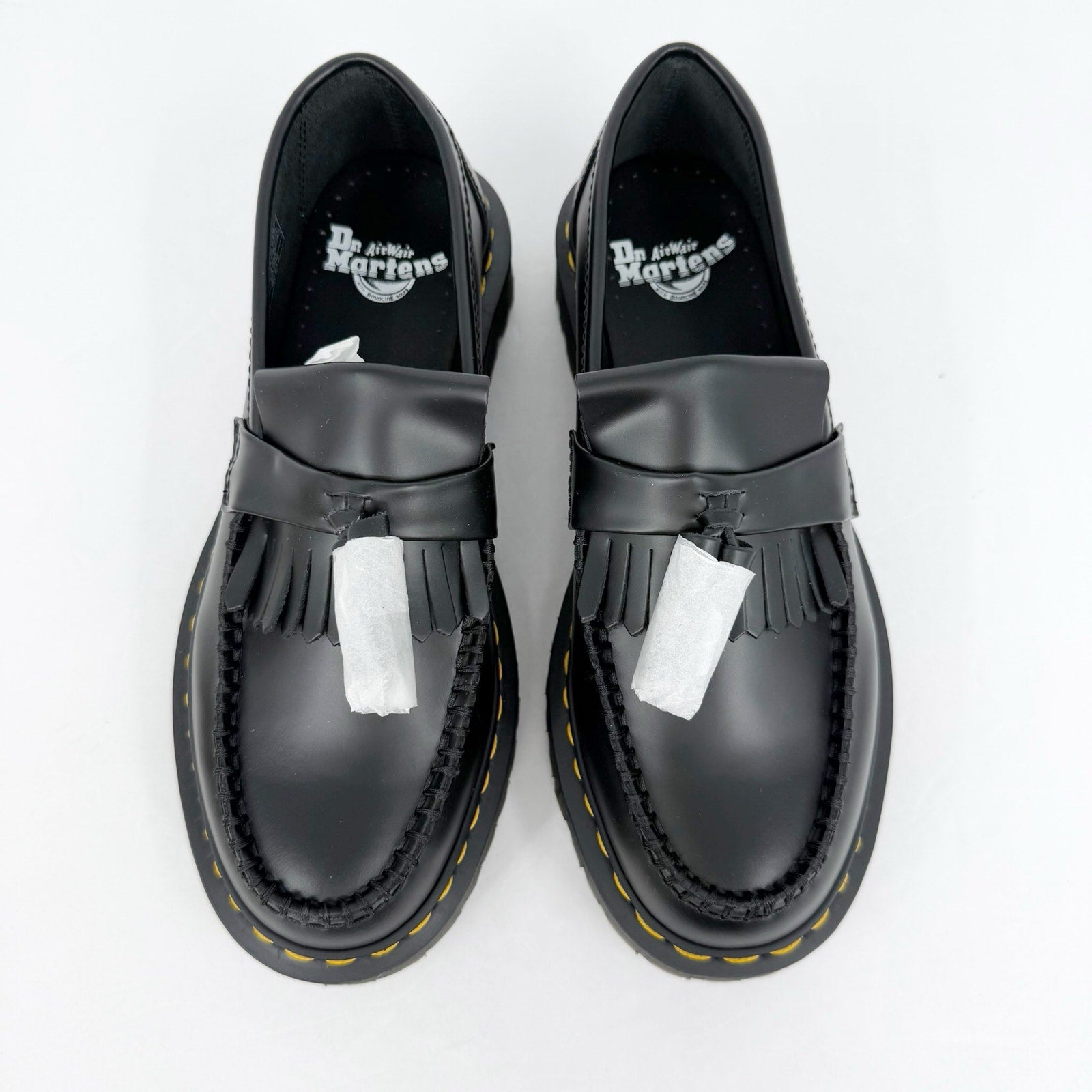 Dr. Martens Womens Audrick Platform Loafers US 11 EU 43 Black Nappa Lux NWOB
