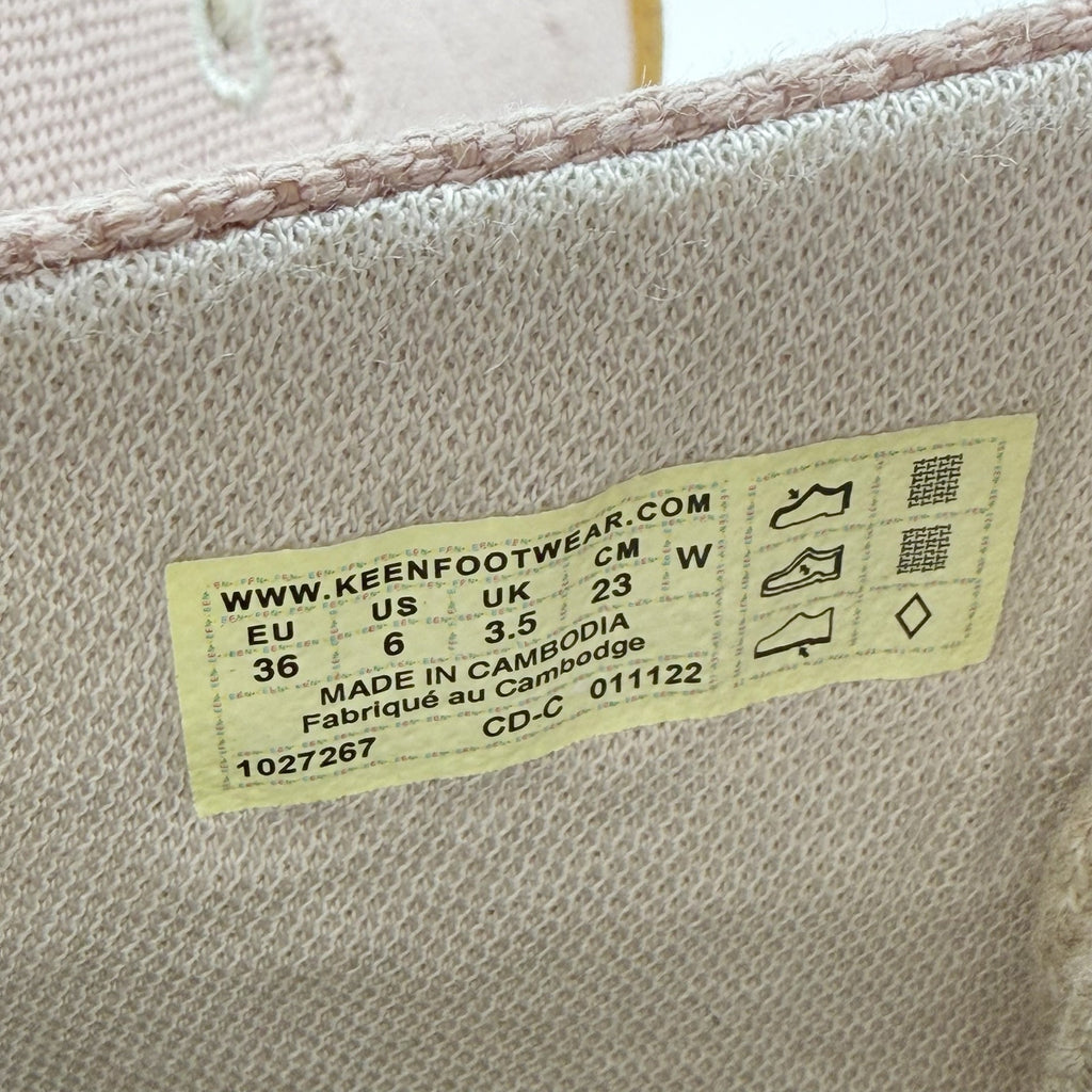 KEEN Womens Mosey Chukka Shoes US 6 EU 36 Fawn Beige Canvas NWOB