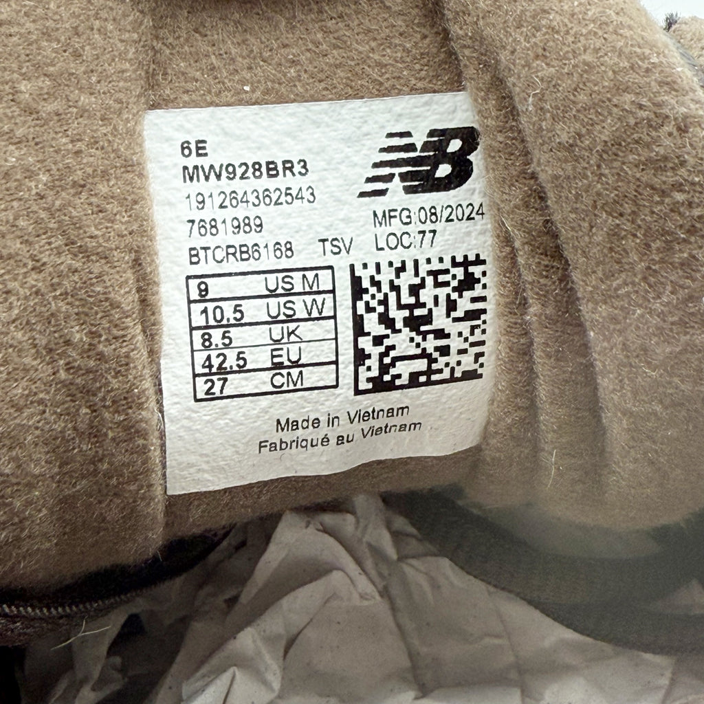 New Balance Mens 928v3 Walking Sneakers US 9 XXWIDE EU 42.5 Brown Leather NIB