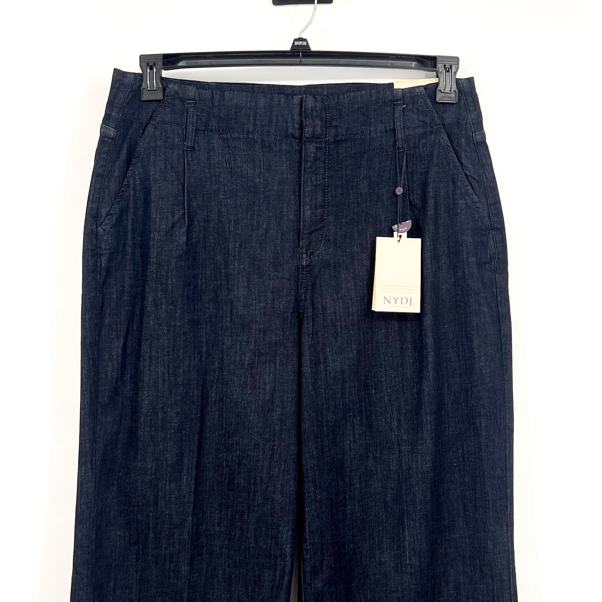 NYDJ Women's Mona Wide Leg Ankle Trouser Jeans Size 16 Deep Blue Rinse NWT