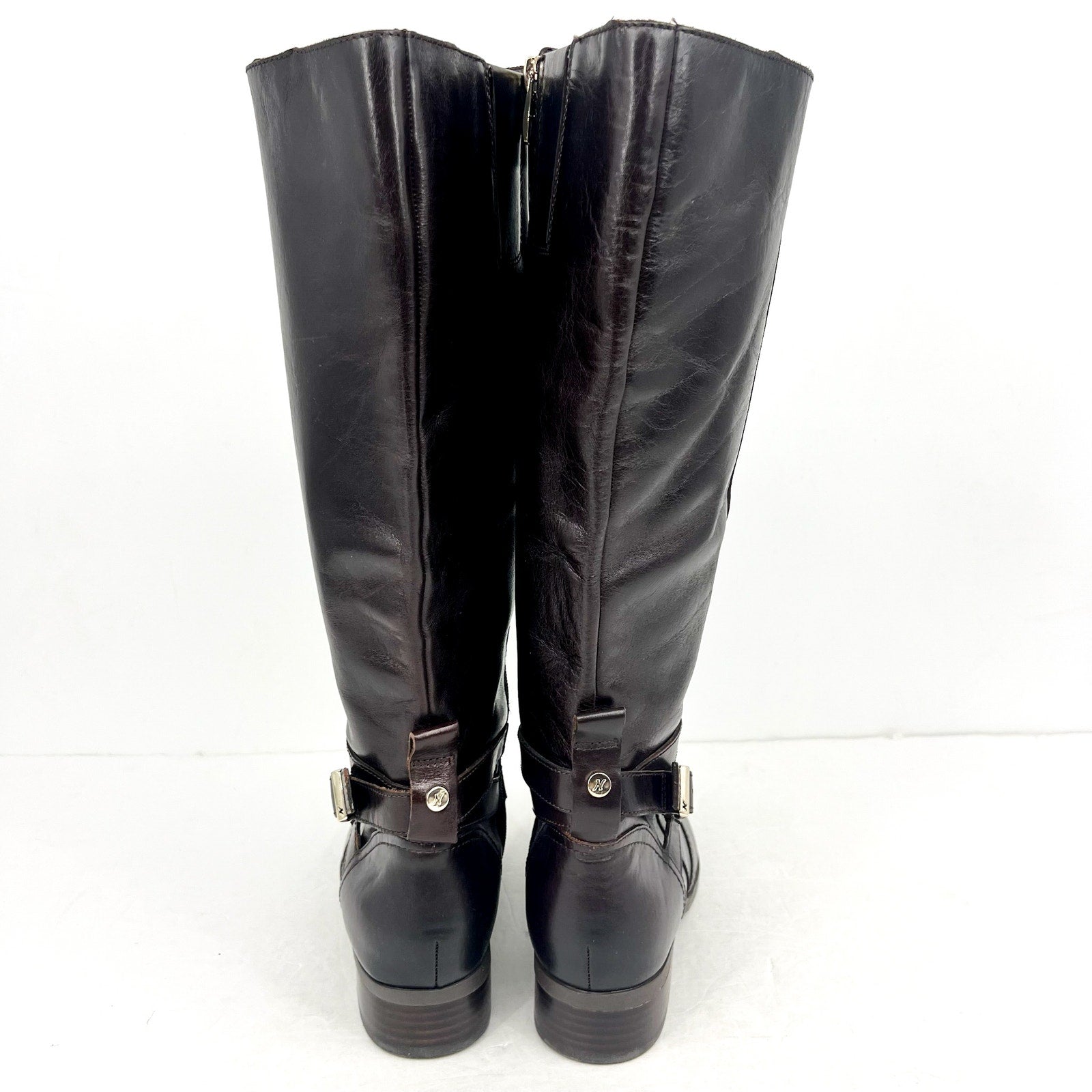 Naturalizer Womens Rena2 Knee High Boots US 8M Dark Brown Leather NWOB