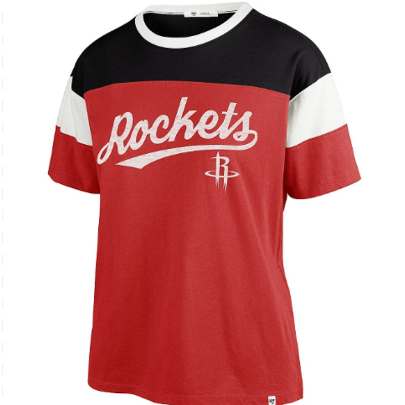 47 BRAND Women's NBA Houston Rockets T-Shirt Medium Racer Red Graphic NWT