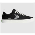 Cariuma Womens Naioca Sneakers Size 8.5 Black Off White Organic Canvas NIB