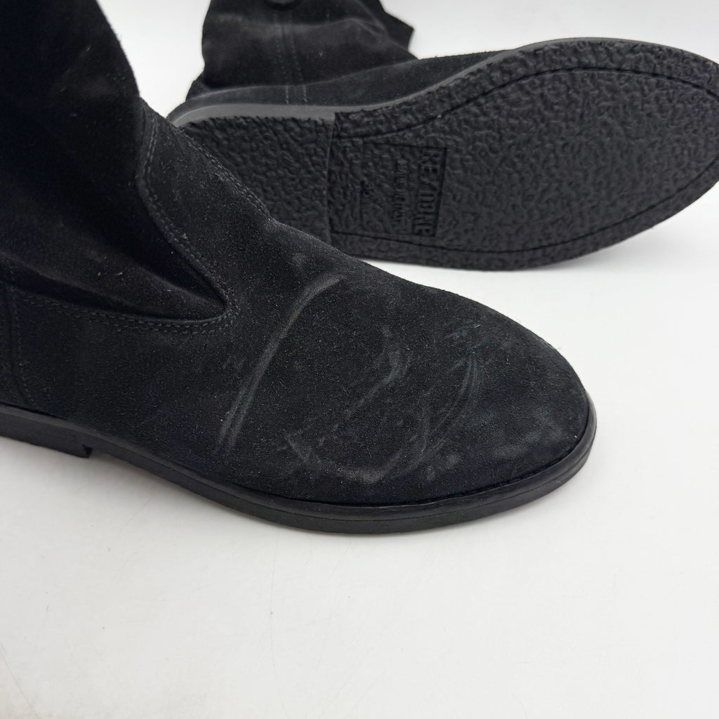 RE/DONE Womens 60s Camarguaise Ankle Boots EU 36 US 6 Black Suede NWOB