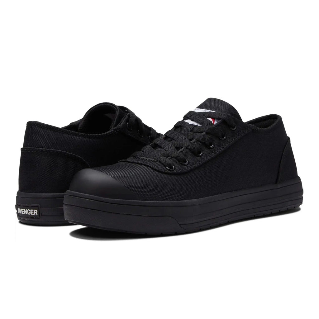Avenger Mens Blade Low Work Shoes 9 WIDE Black Comp Toe A123 SR EH NIB