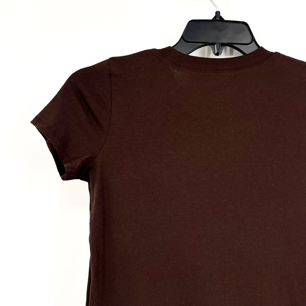MADEWELL Women's Northside Vintage Tee XXS Brown Short Sleeve J8526 NWT