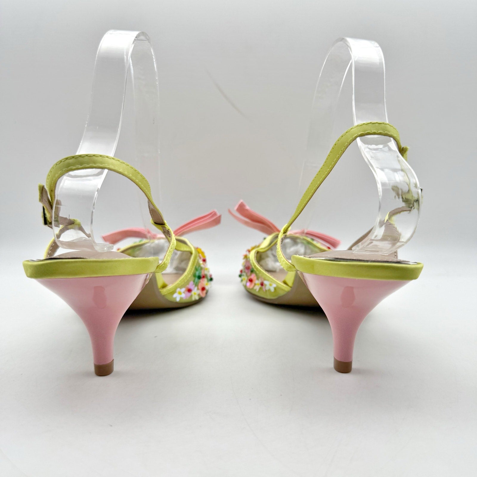 Blue by Betsey Johnson Womens Sadyy Heel US 11 M Multicolor Vegan Leather NWOB