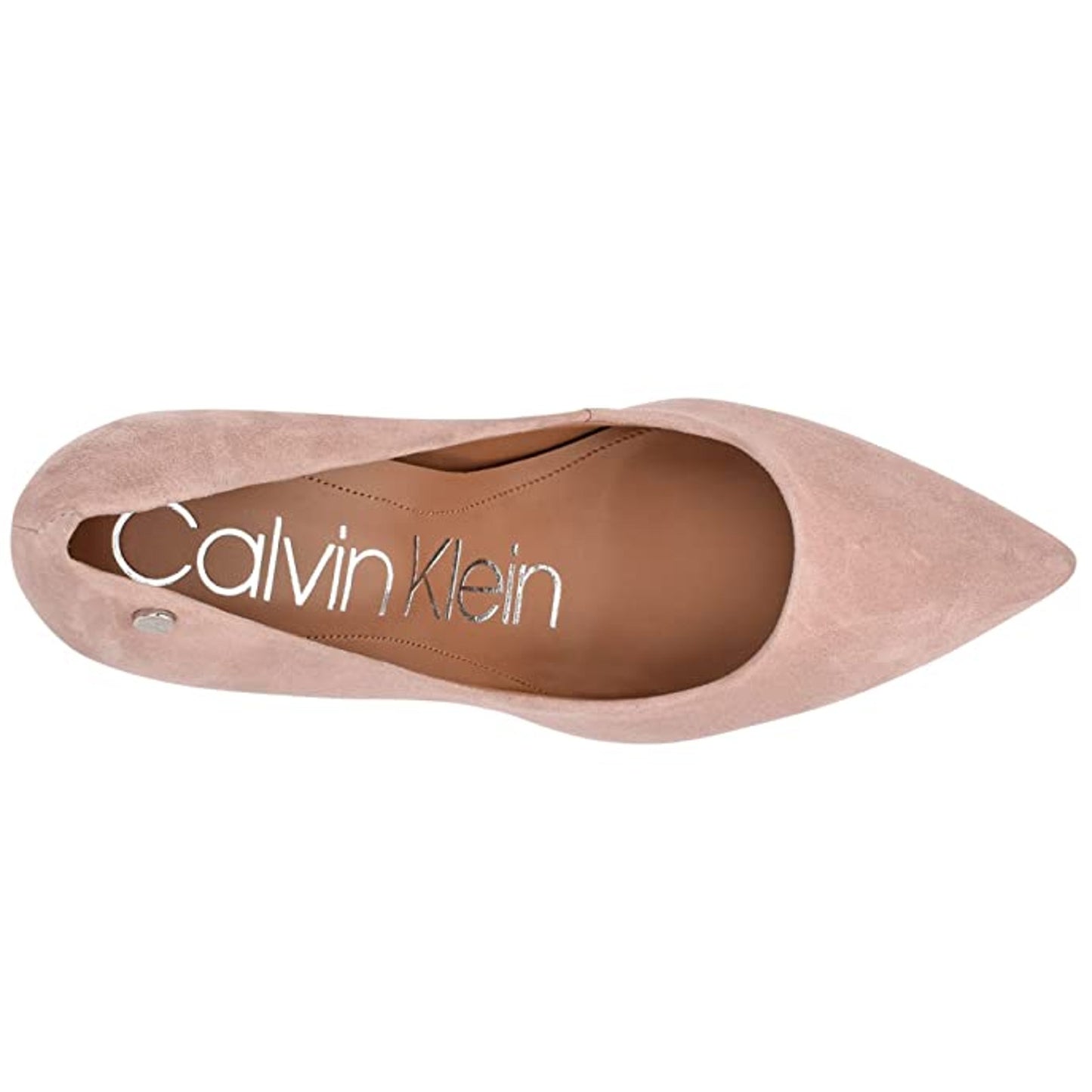 Calvin Klein Womens Brady High Heels Size 8.5 Pink Suede Pumps NIB