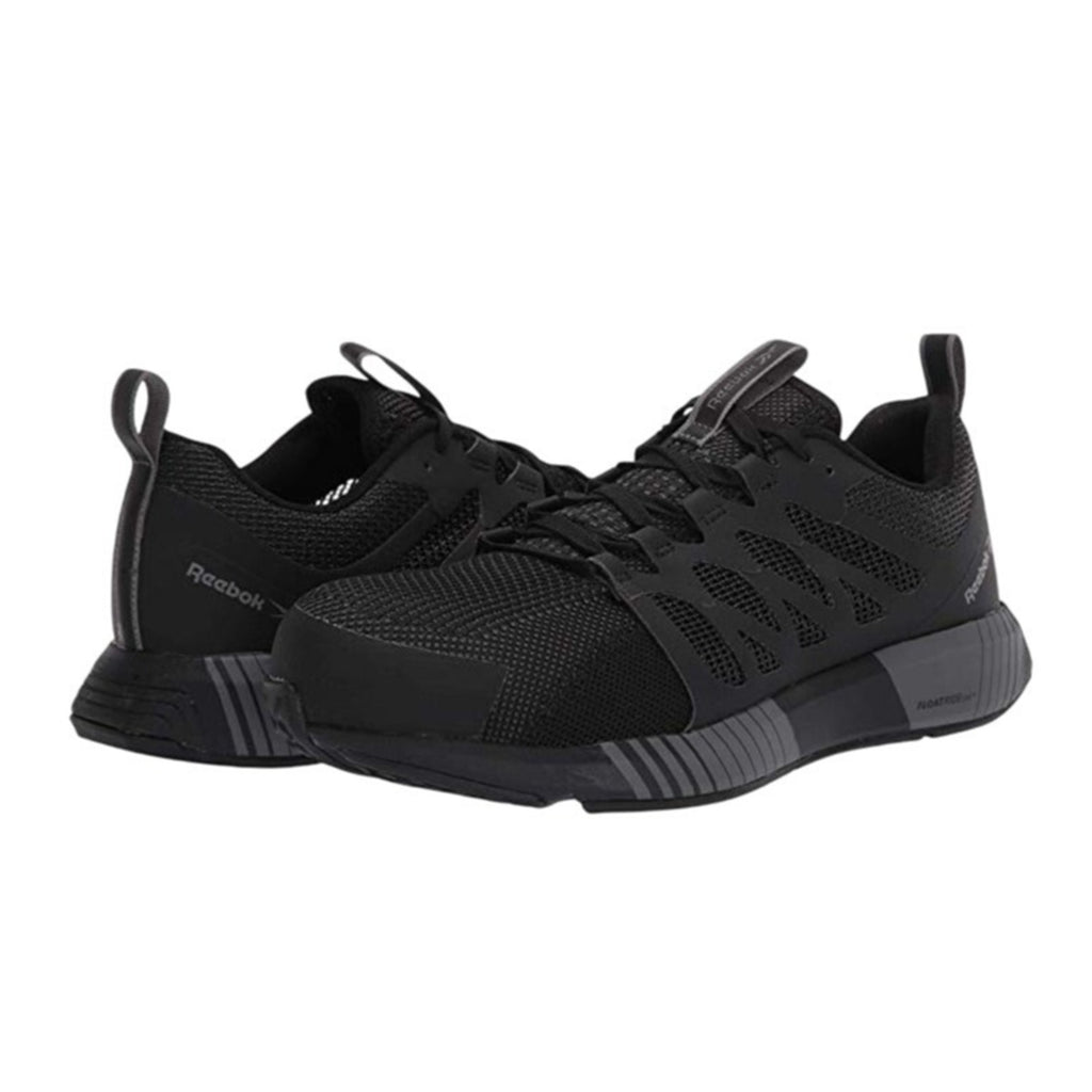 Reebok Work Womens Fusion Flexweave Sneaker 7.5 M Black EH Comp Toe SR NIB