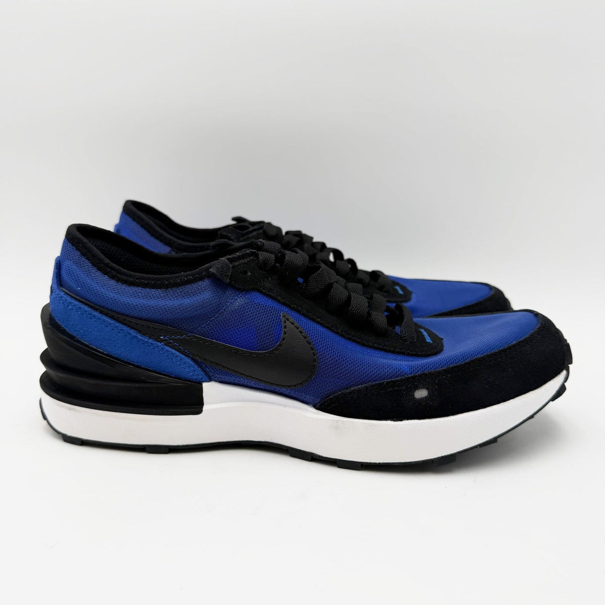 Nike Boys Waffle One Big Kids Sneakers Size 5.5Y EU 38 Royal Blue Black NWOB