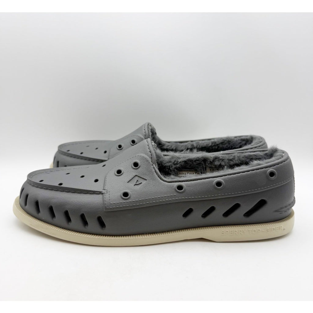 SPERRY Mens Original Float Cozy Boat Shoes Size 11 EU 44.5 Grey EVA NWOB