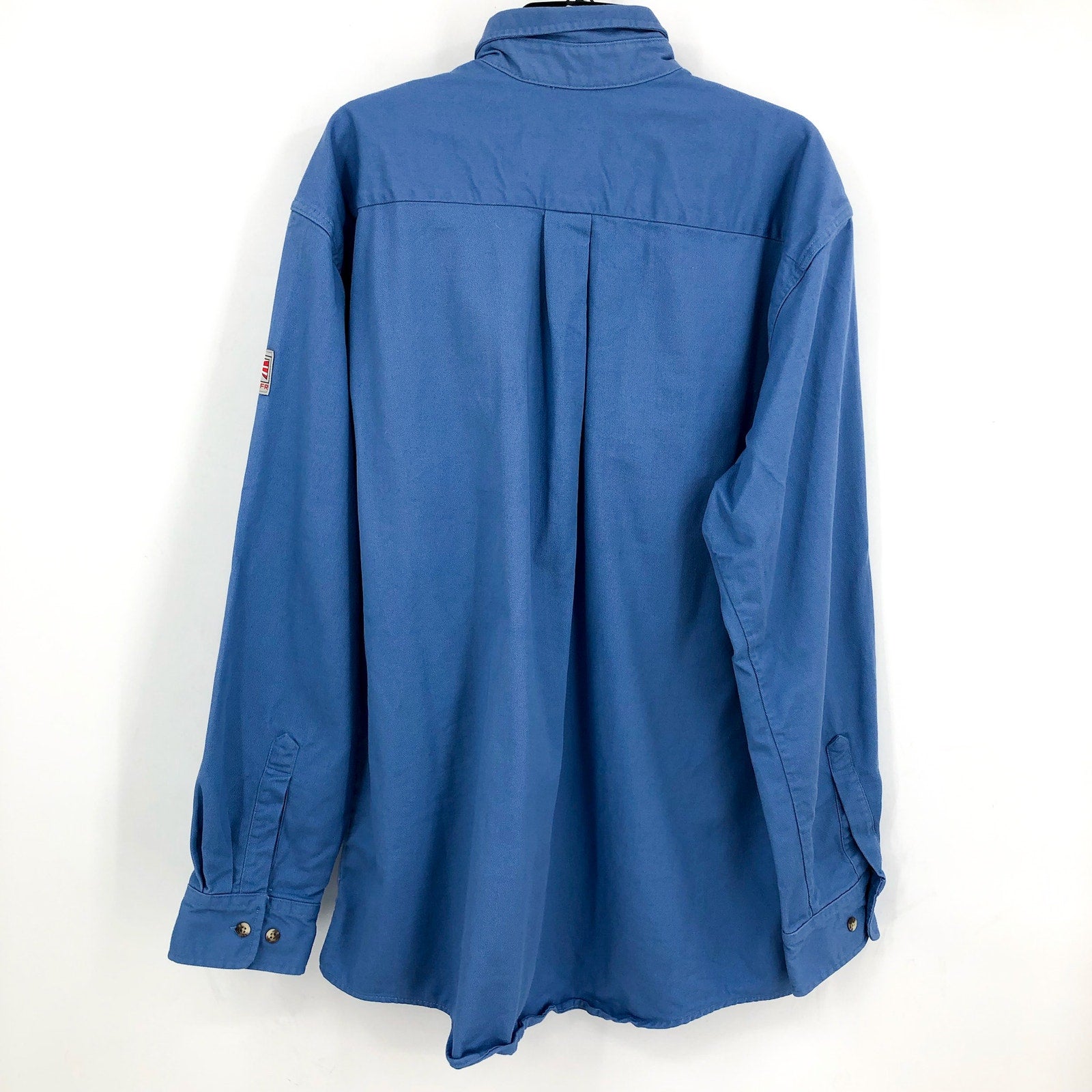 TYNDALE Men's Classic Flame Resistant Work Shirt XL Light Blue K196T NWOT