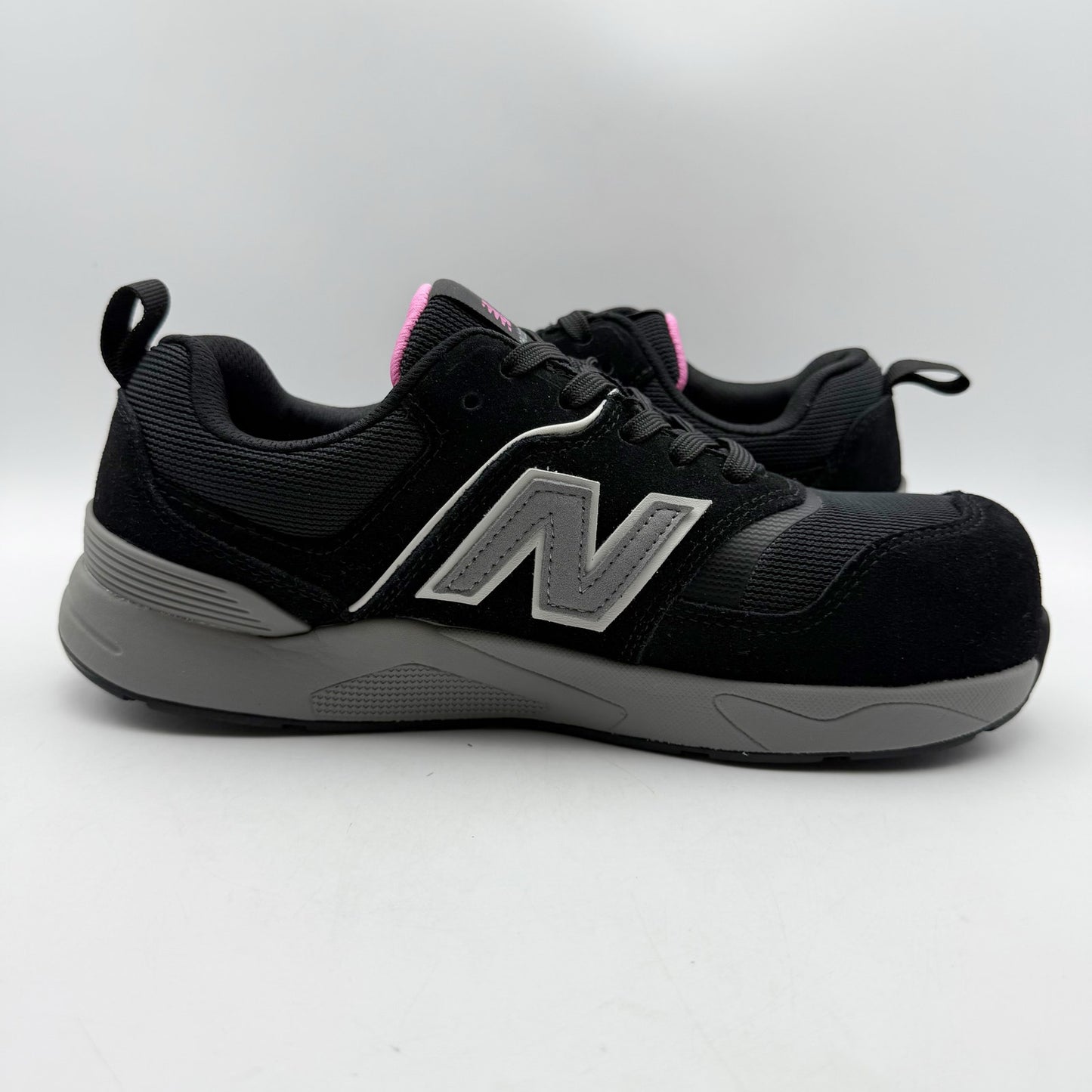 New Balance Womens Elite Lite Work Sneakers US 9.5 Wide Black Pink CT SR NIB