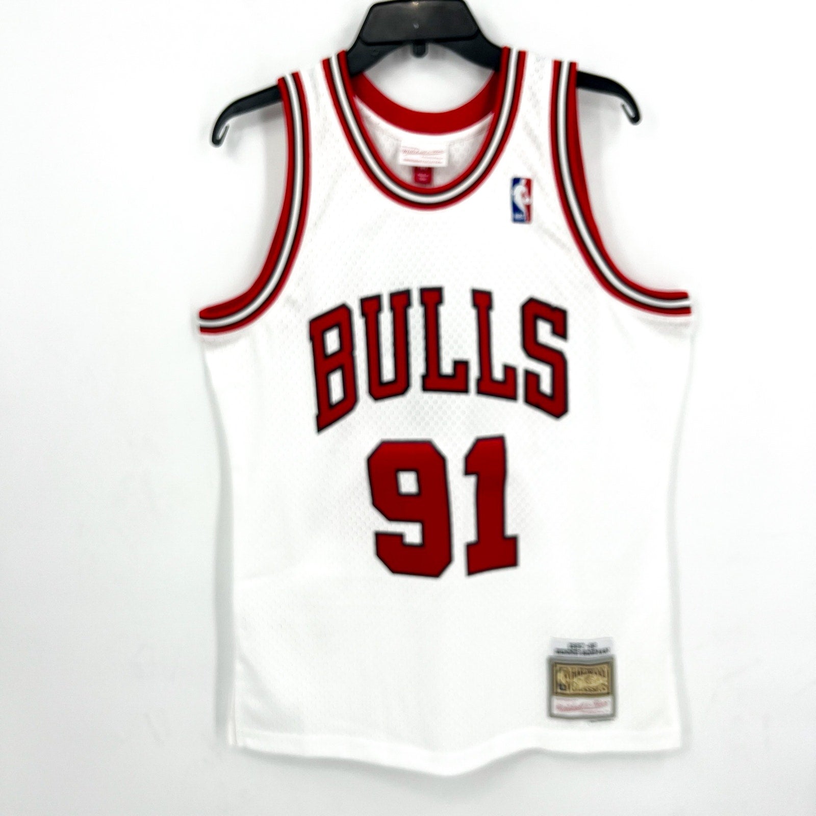 MITCHELL & NESS Rodman 1997-98 Chicago Bulls Swingman Jersey Medium White NWT