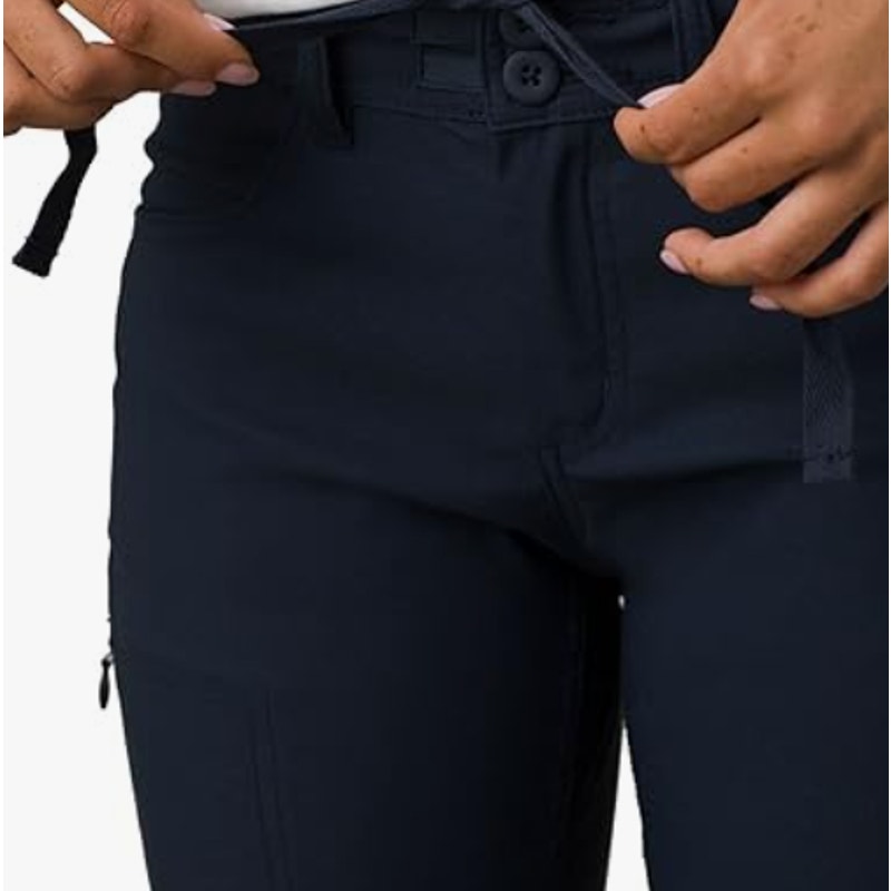 PRANA Women's Halle Pants II Size 12 Short Nautical Blue Water Repellent NWT