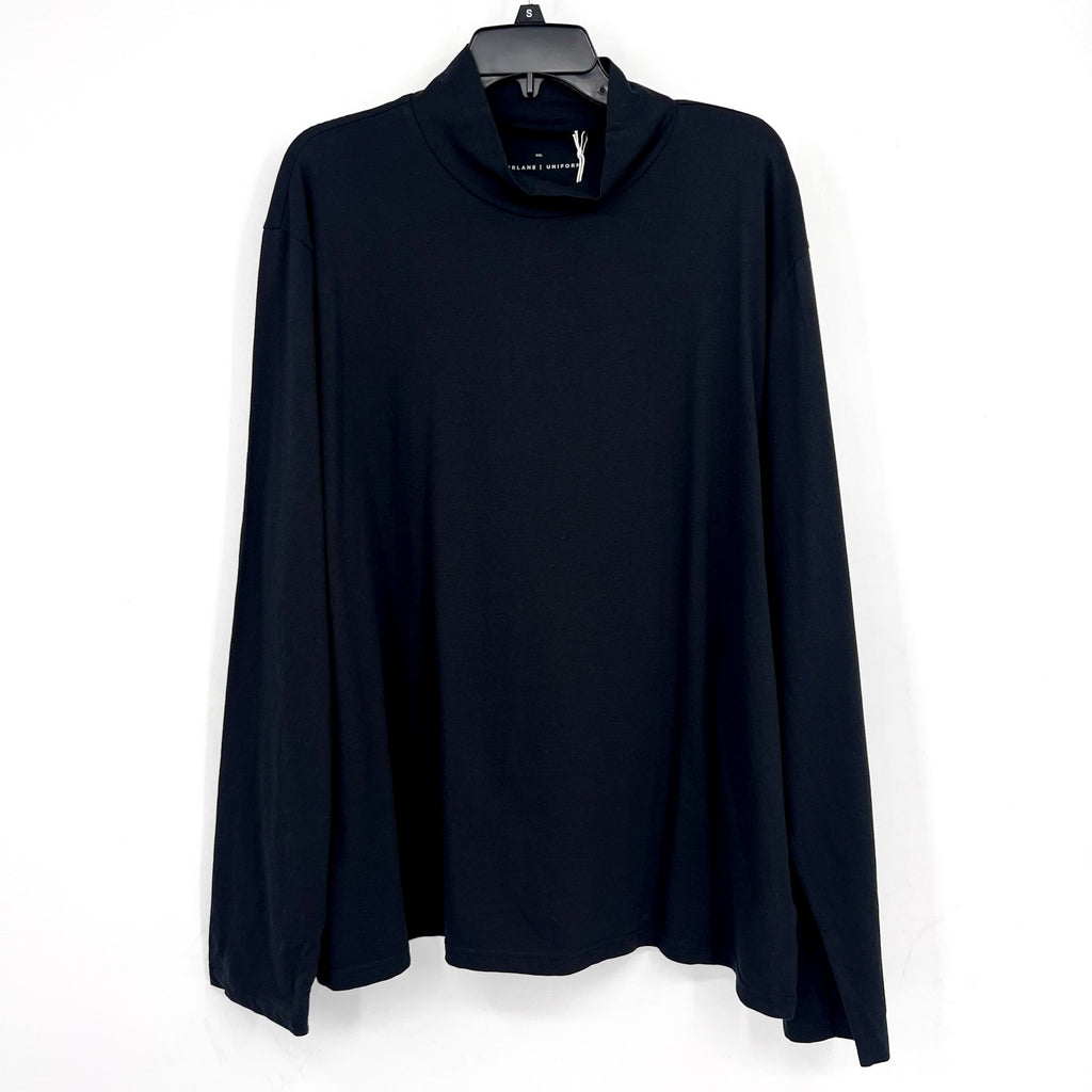 EVERLANE UNIFORM Mens The Organic Cotton Turtleneck XXL Black NWT