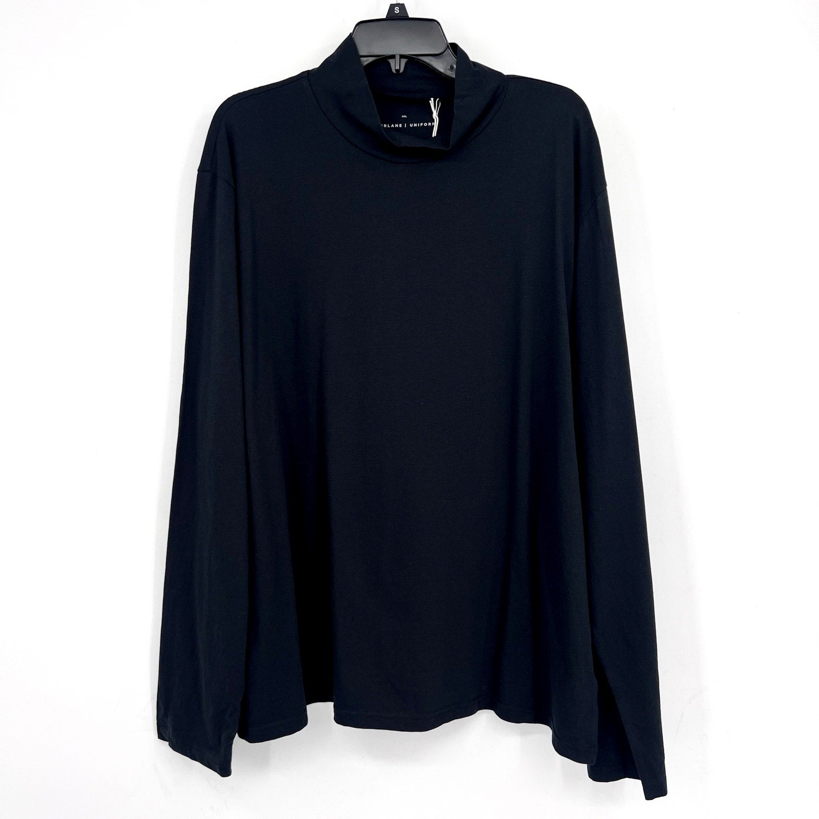 EVERLANE UNIFORM Mens The Organic Cotton Turtleneck XXL Black NWT