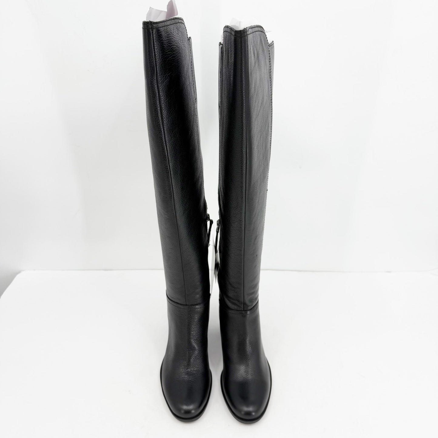 Naturalizer Womens Kyrie Knee High Boots US 7 M Wide Calf Black Leather NIB