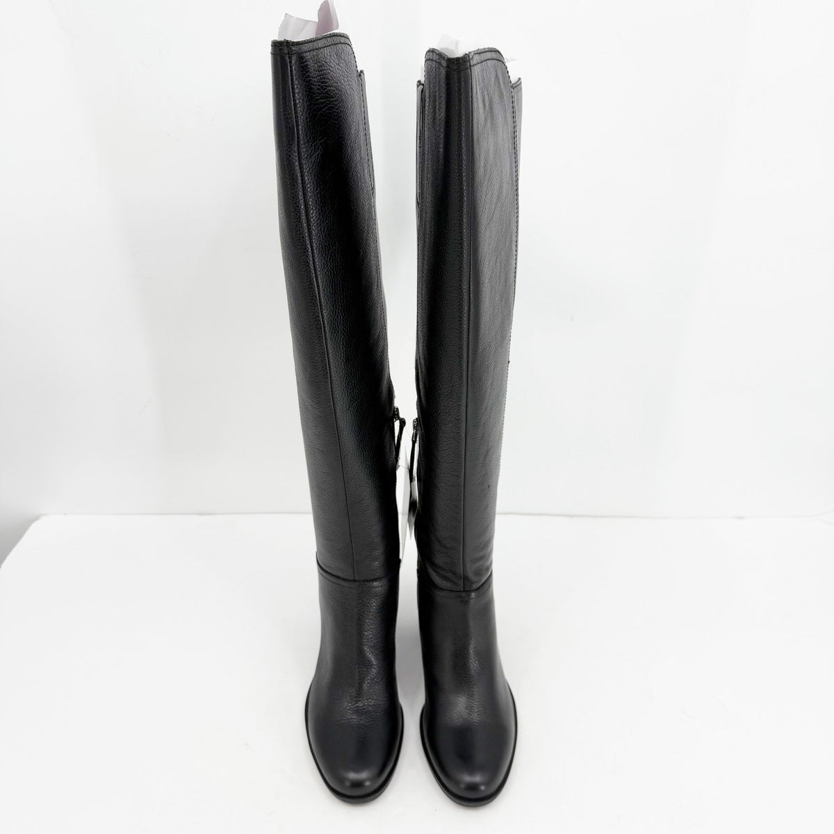 Naturalizer Womens Kyrie Knee High Boots Size 7 M Wide Calf Black Leather NIB