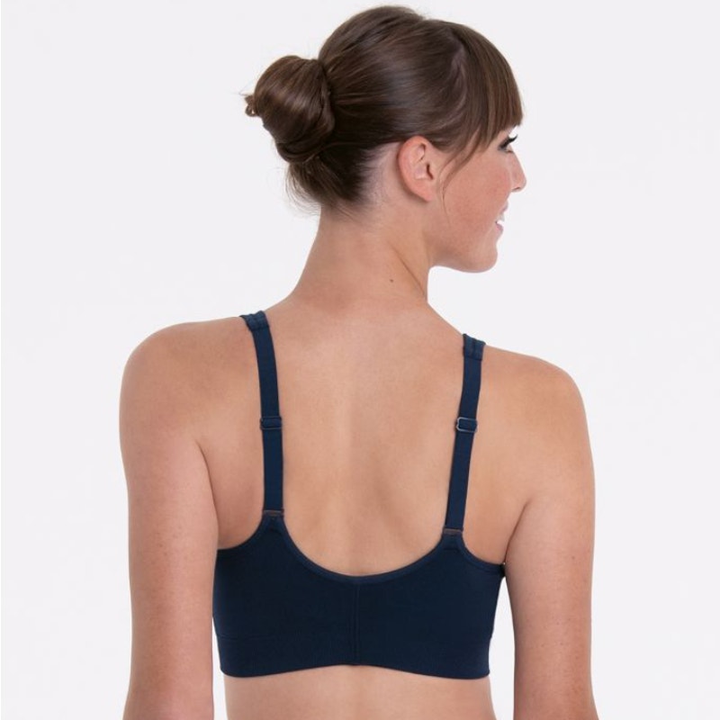 ANITA Women's Lynn Post Mastectomy Bra Large Maritime Blue Molded Cups NWT