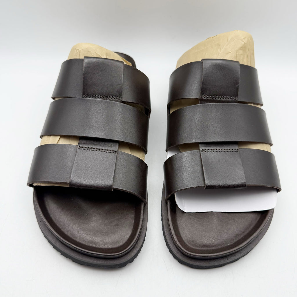 Allen Edmonds Mens Davis Sandals US 9 EU 43 Dark Brown Leather Fisherman NIB