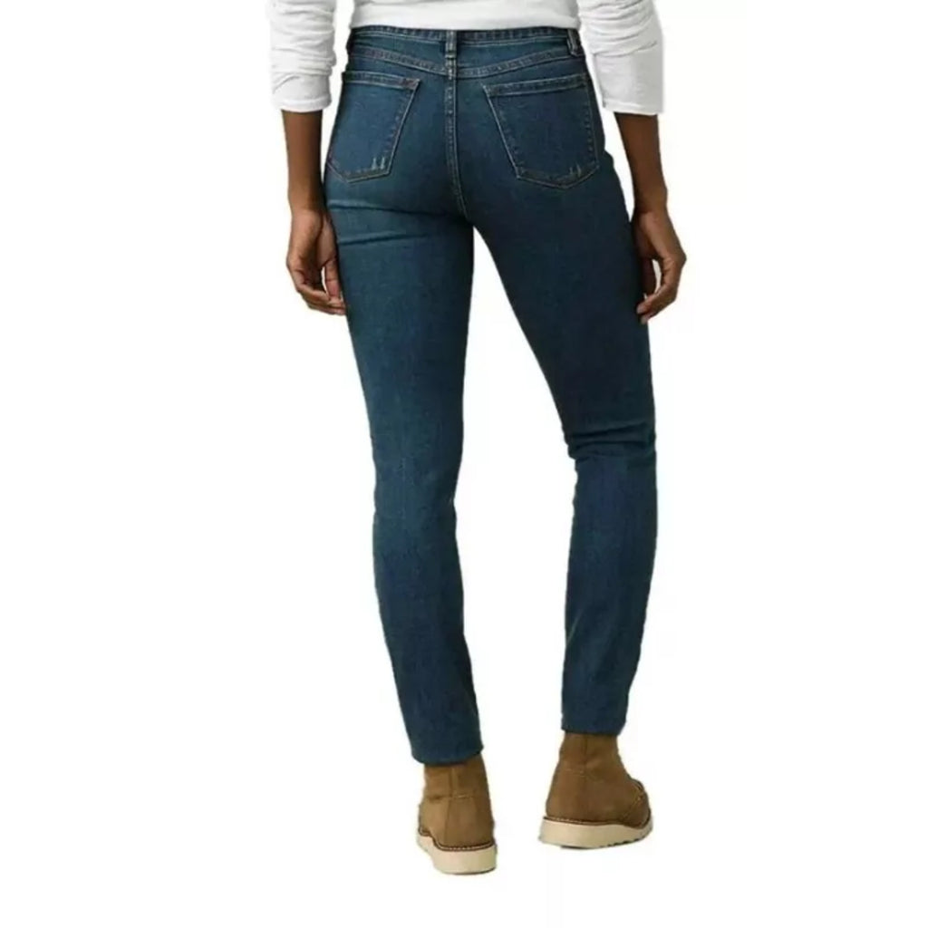 PRANA Womens Sienna Jeans 27x33 US 4 Tall True Blue Mid Rise Stretch Denim NWTf