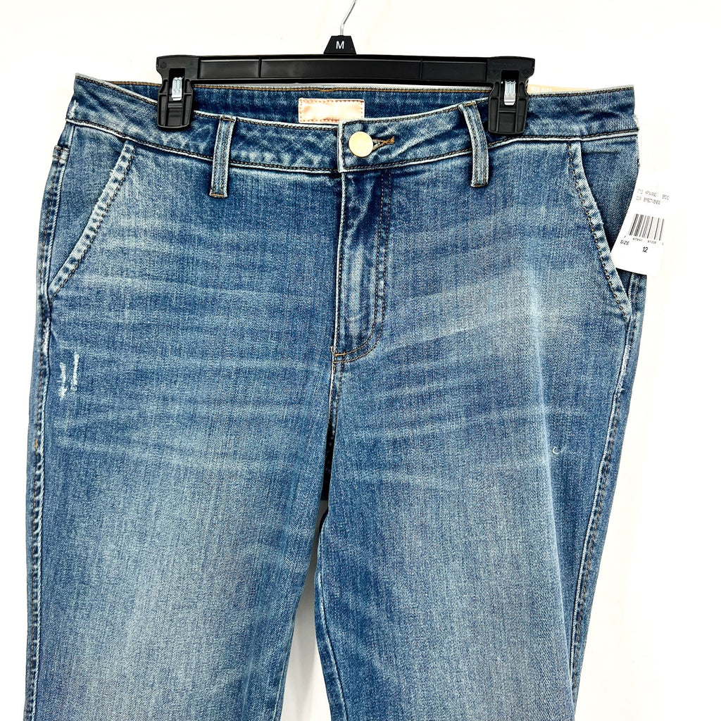 KUT FROM THE KLOTH Women's Kelsey Flare Ankle Jeans Size 12 Blue Mid Rise NWT