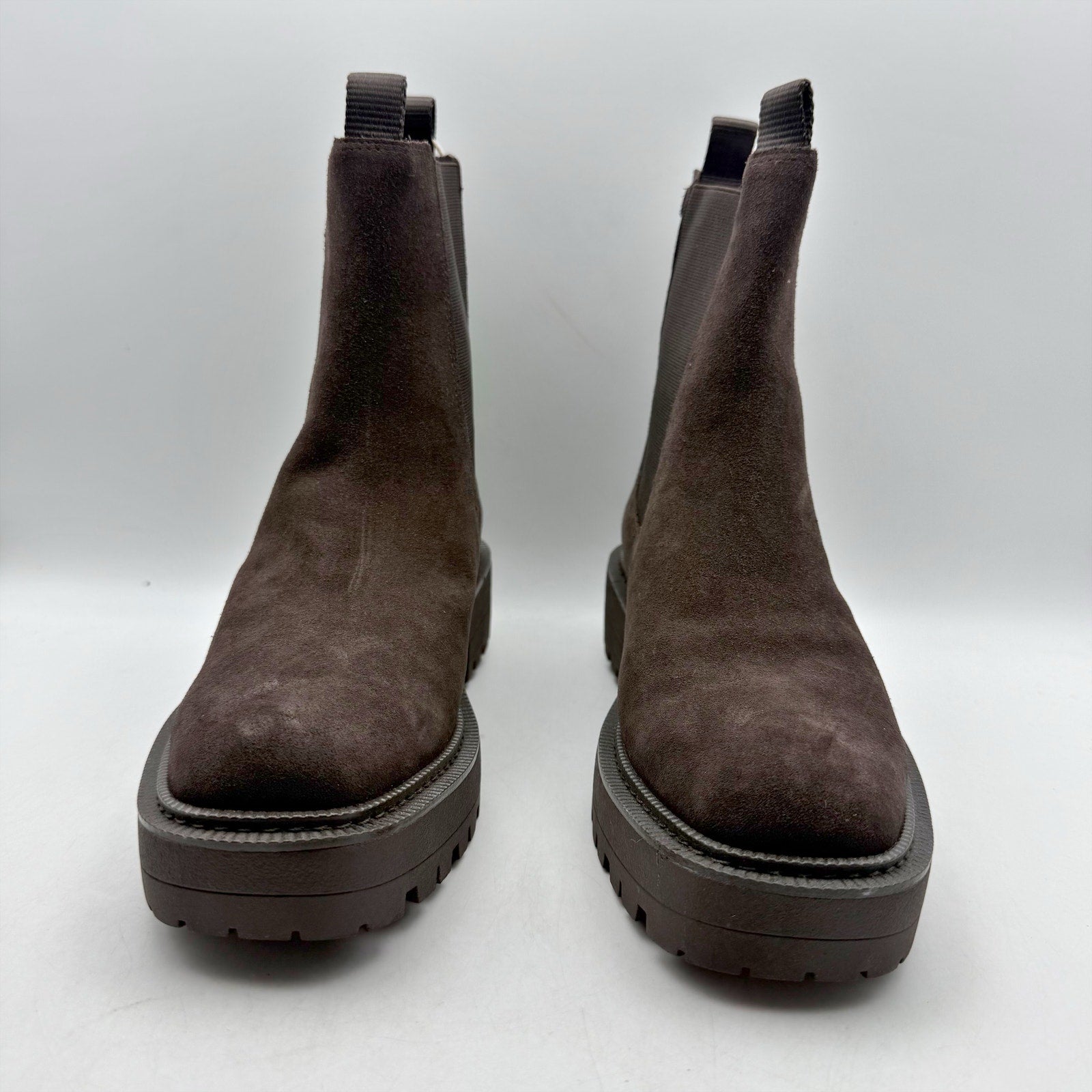 Sam Edelman Womens Laguna Ankle Chelsea Boot US 8.5 Brown Suede Waterproof NWOB