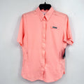 COLUMBIA Women's PFG Tamiami II Short Sleeve Shirt XS Pink Coral UPF 40+ NWT