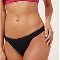 ANDIE SWIM Women's The Banded Cheeky Bikini Bottom Size XXL Black Ribbed